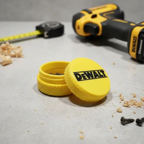 Caja Porta Puntas Estuche Simil Millwaukee Dewalt Bosch Amarillo