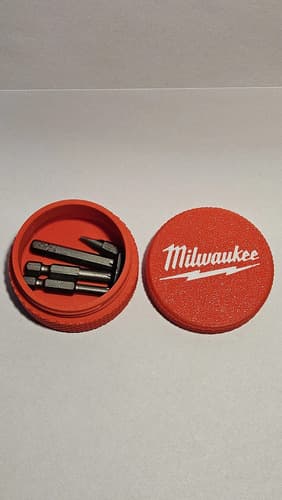 Caja Porta Puntas Estuche Simil Millwaukee Dewalt Bosch Rojo