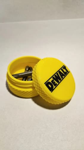 Caja Porta Puntas Estuche Simil Millwaukee Dewalt Bosch Amarillo