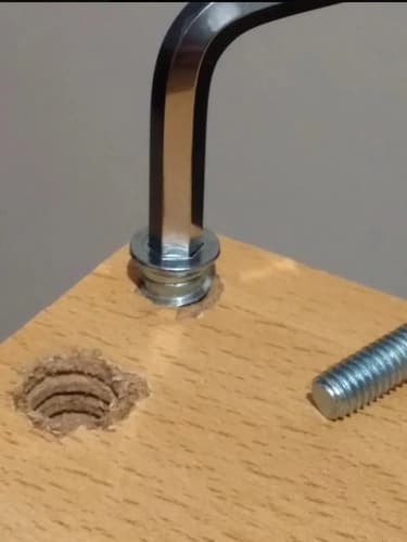 Tuerca Inserto Roscado Para Madera M10 25 Unidades